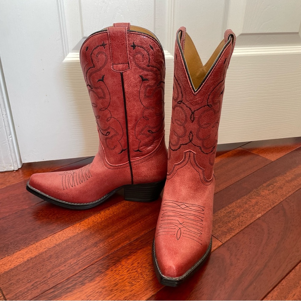 BRAND NEW Red Western Cowboy Boots